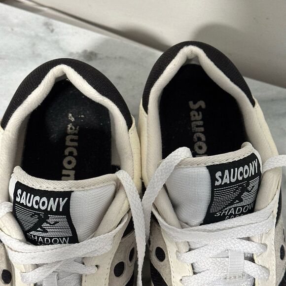Saucony Shadow 6000 Cream and Black Sneakers Mens Sz 11.5 - Picture 13 of 14